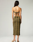 PENCIL MIDI SKIRT IN TIGER