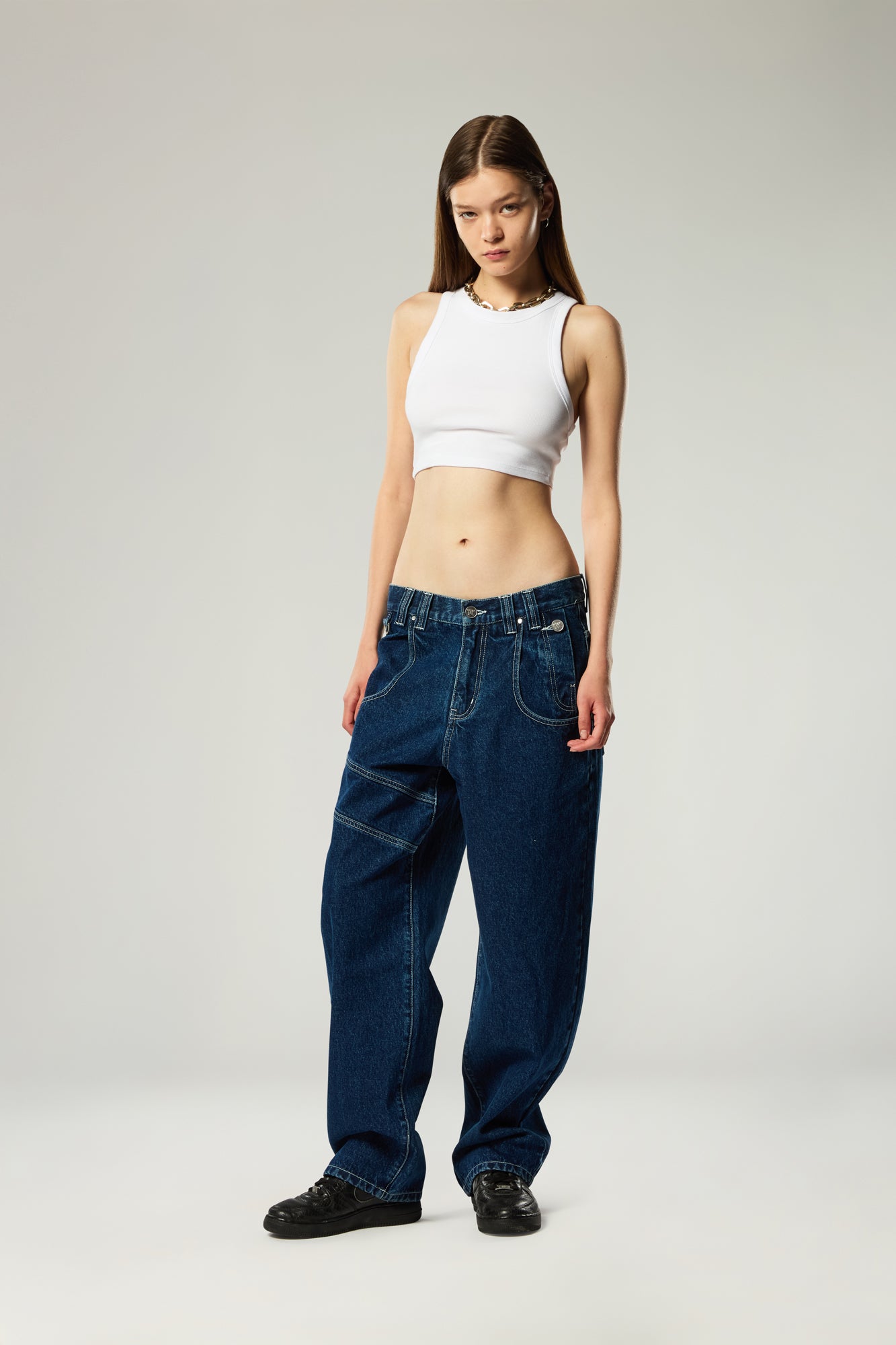 THE UNISEX OVERSIZED DENIM TROUSERS 001 - AVAILABLE NOW