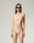 CHAIN LINK BIKINI BOTTOM IN PINK