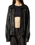 BLACK QUARTZ LEATHER JACKET