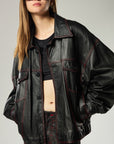 BLACK QUARTZ LEATHER JACKET