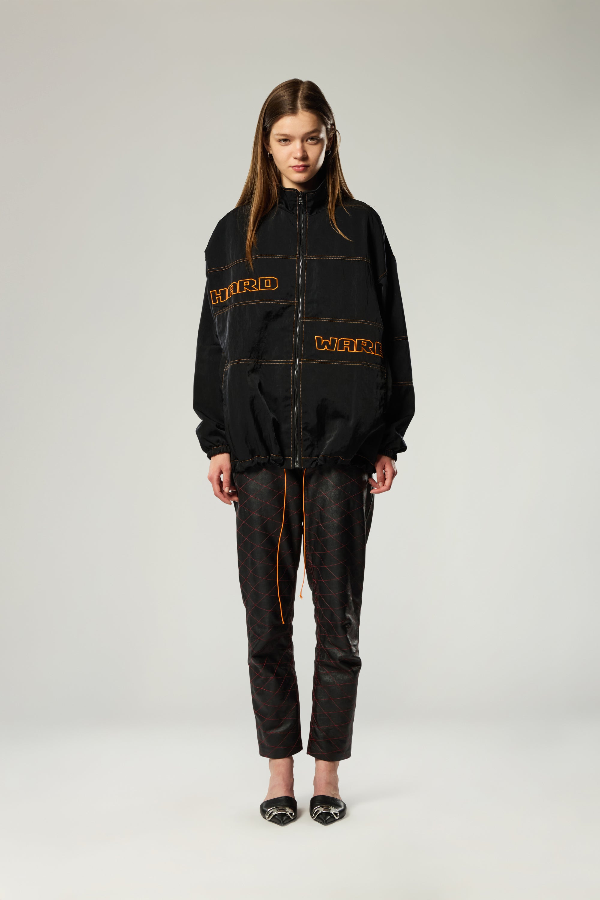 UNISEX BLACK WINDBREAKER JACKET