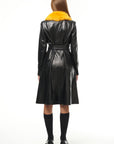 DAPPER LEATHER TRENCH COAT
