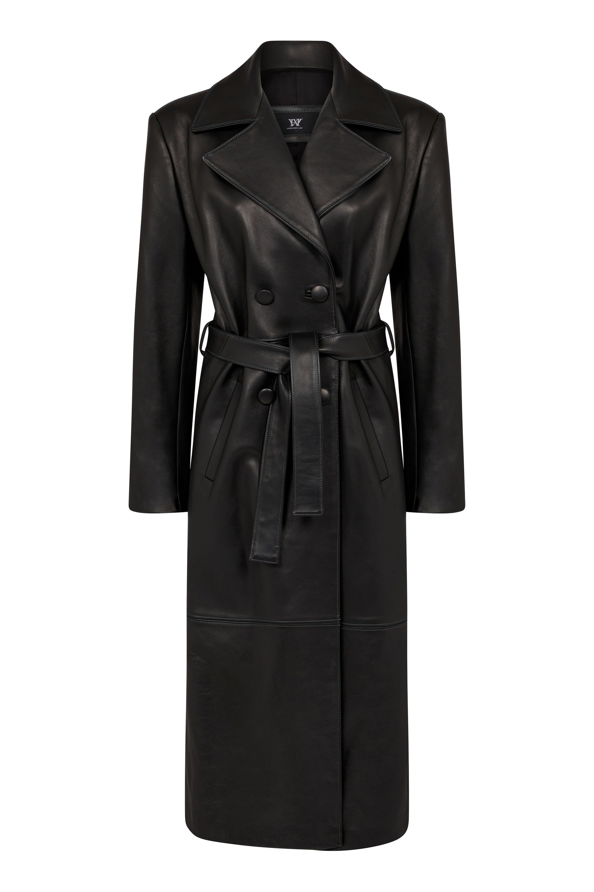 NEW MIDNIGHT LEATHER TRENCH