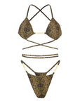 DOUBLE WRAP BIKINI TOP & ULTRA MINI BOTTOMS IN TIGER