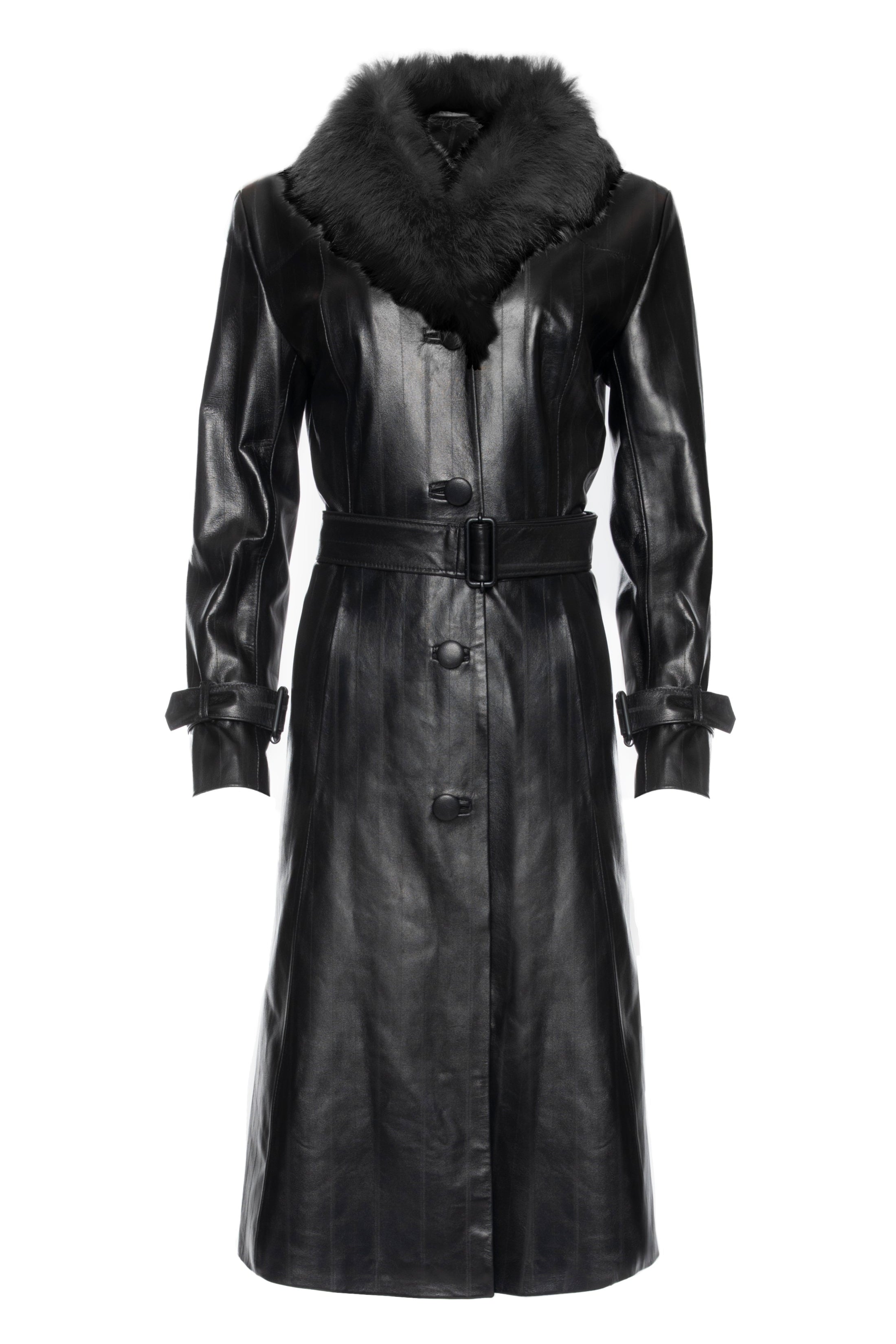 BLACK WIDOW LEATHER TRENCH COAT – Hardware LDN