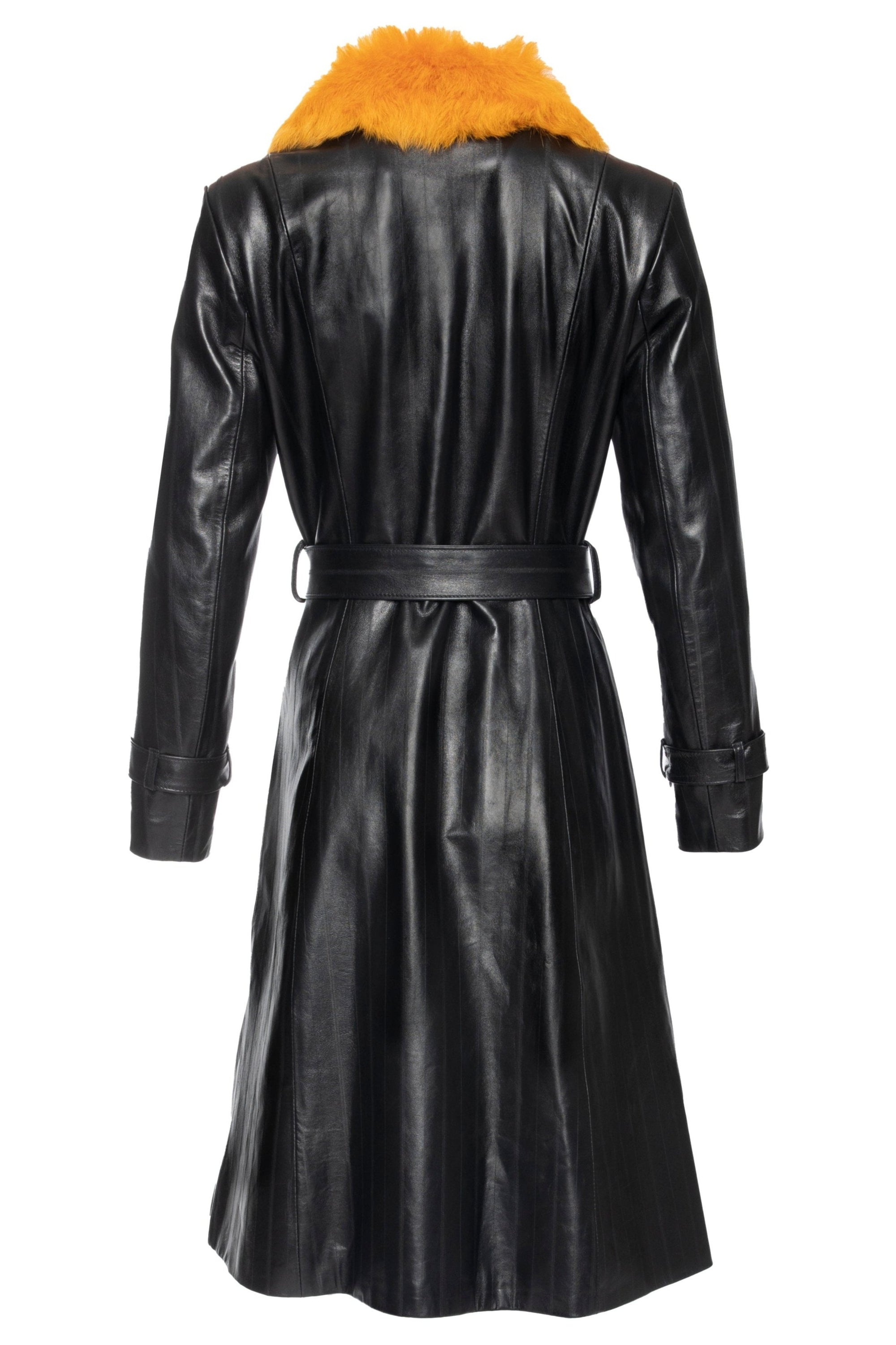 DAPPER LEATHER TRENCH COAT