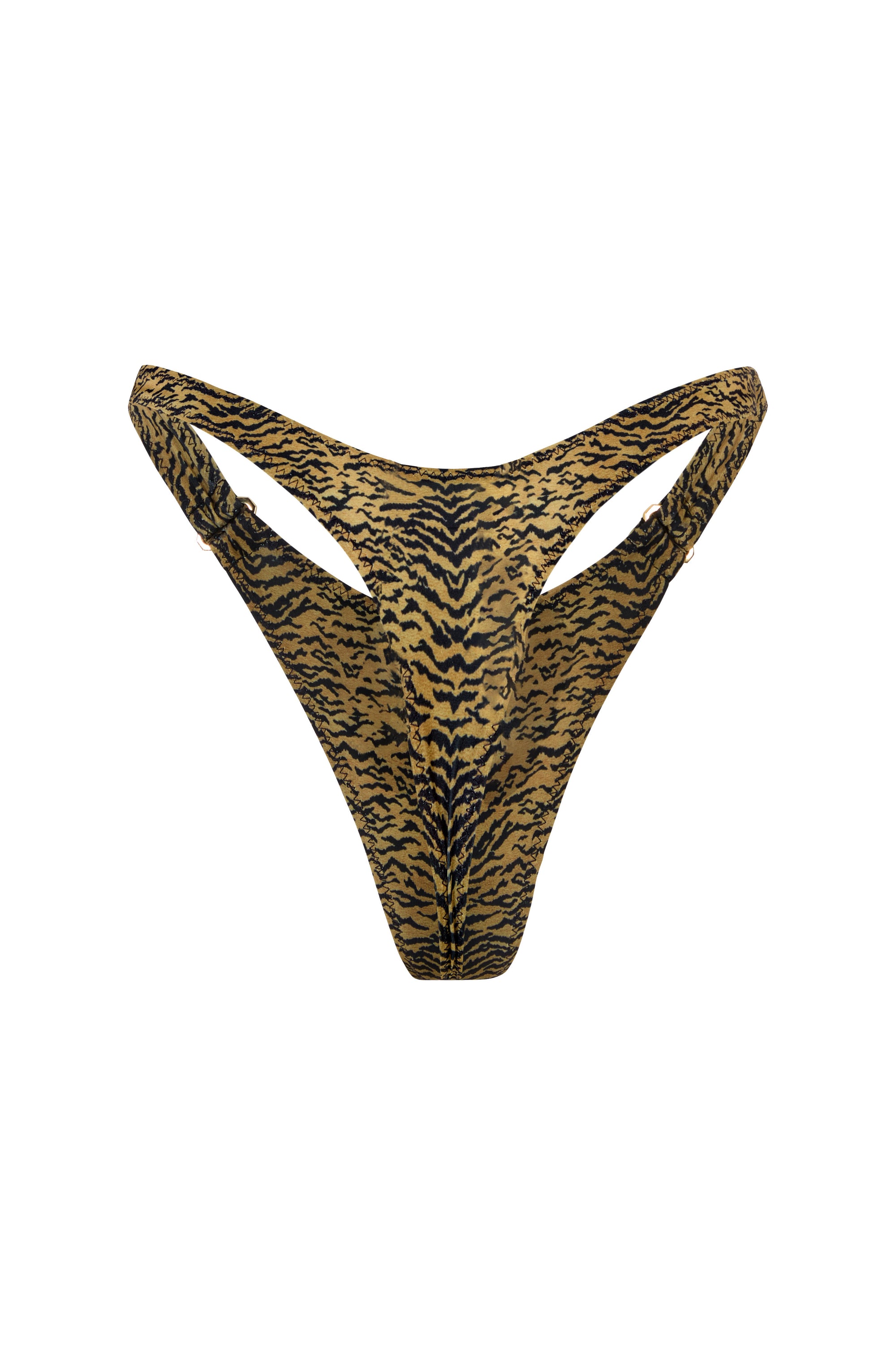 CHAIN LINK BIKINI BOTTOM IN TIGER
