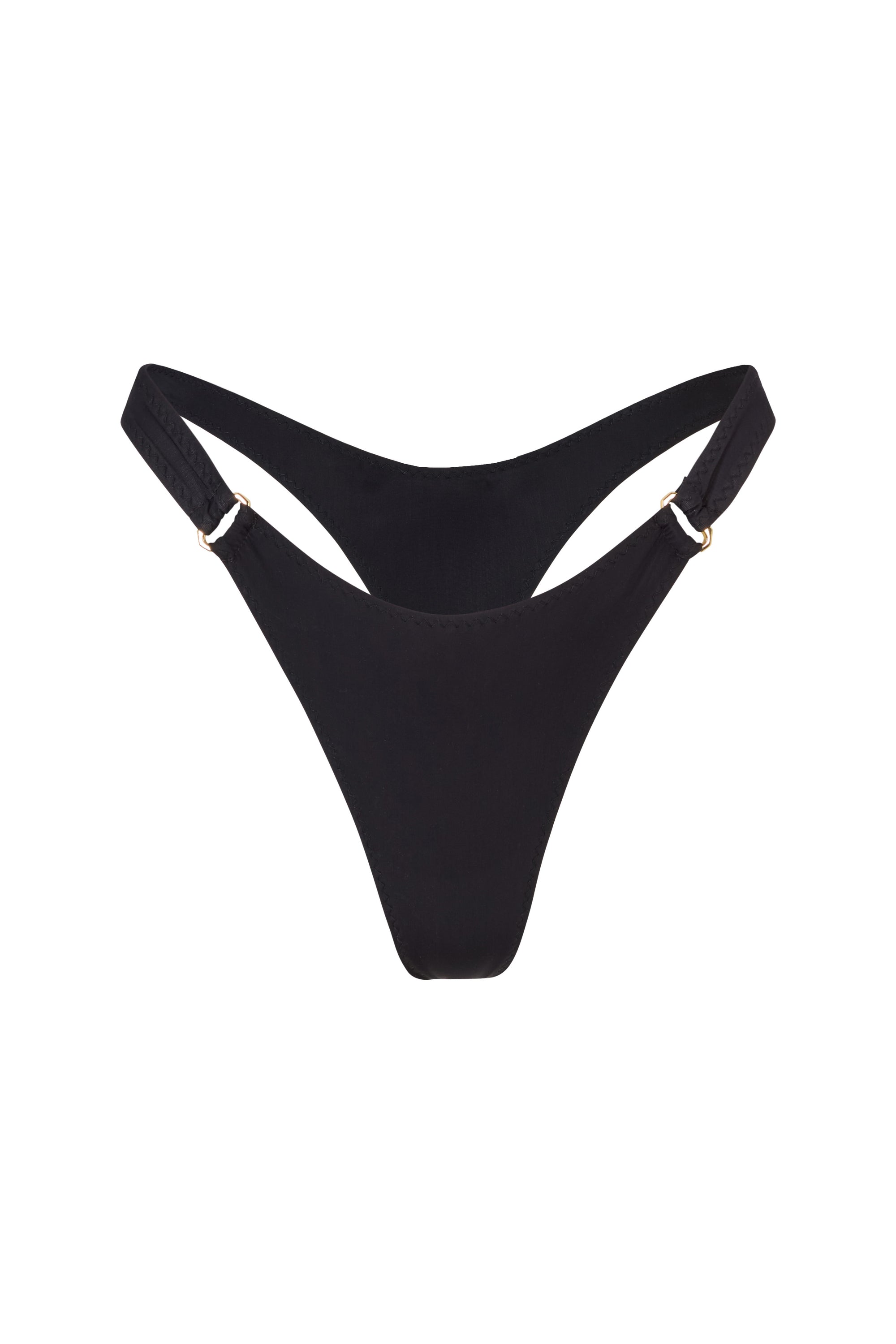 CHAIN LINK BIKINI BOTTOM IN BLACK