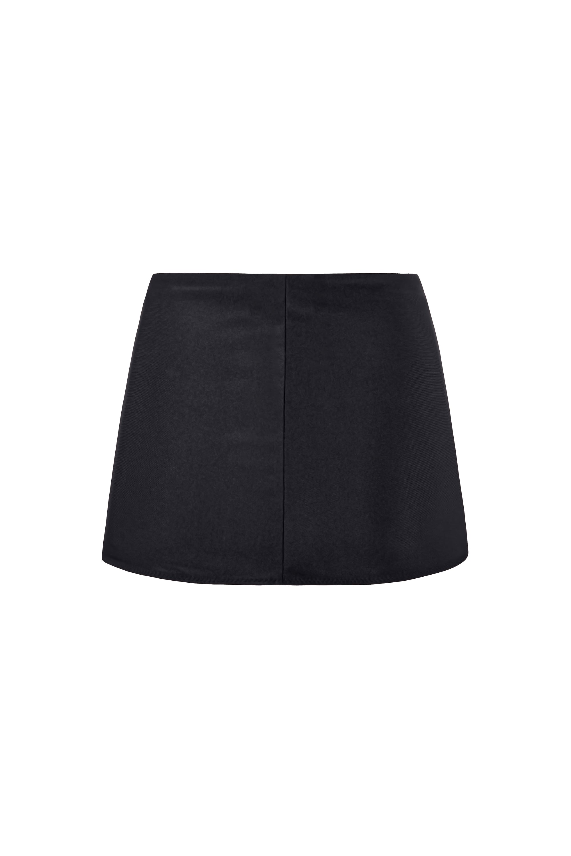 BUCKLE SLIT SKIRT IN BLACK