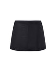 BUCKLE SLIT SKIRT IN BLACK