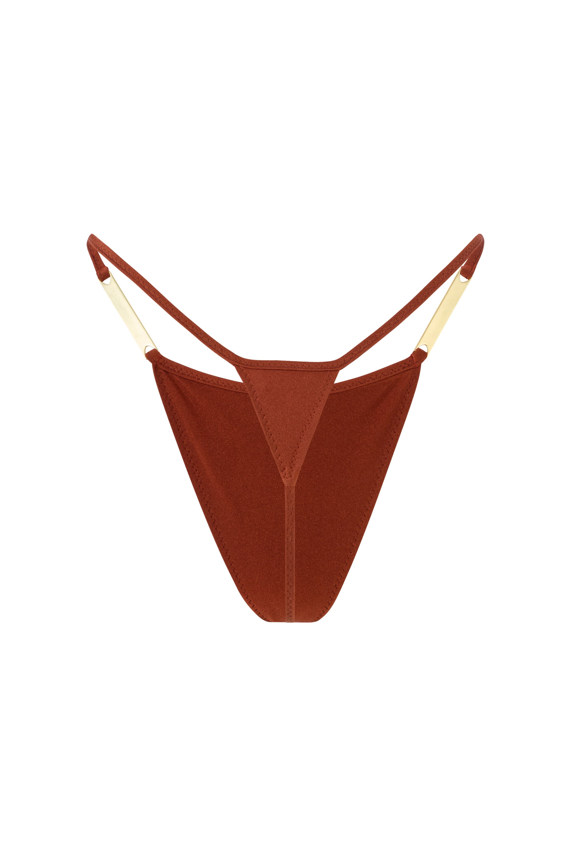 ULTRA MINI BIKINI BOTTOMS IN COPPER