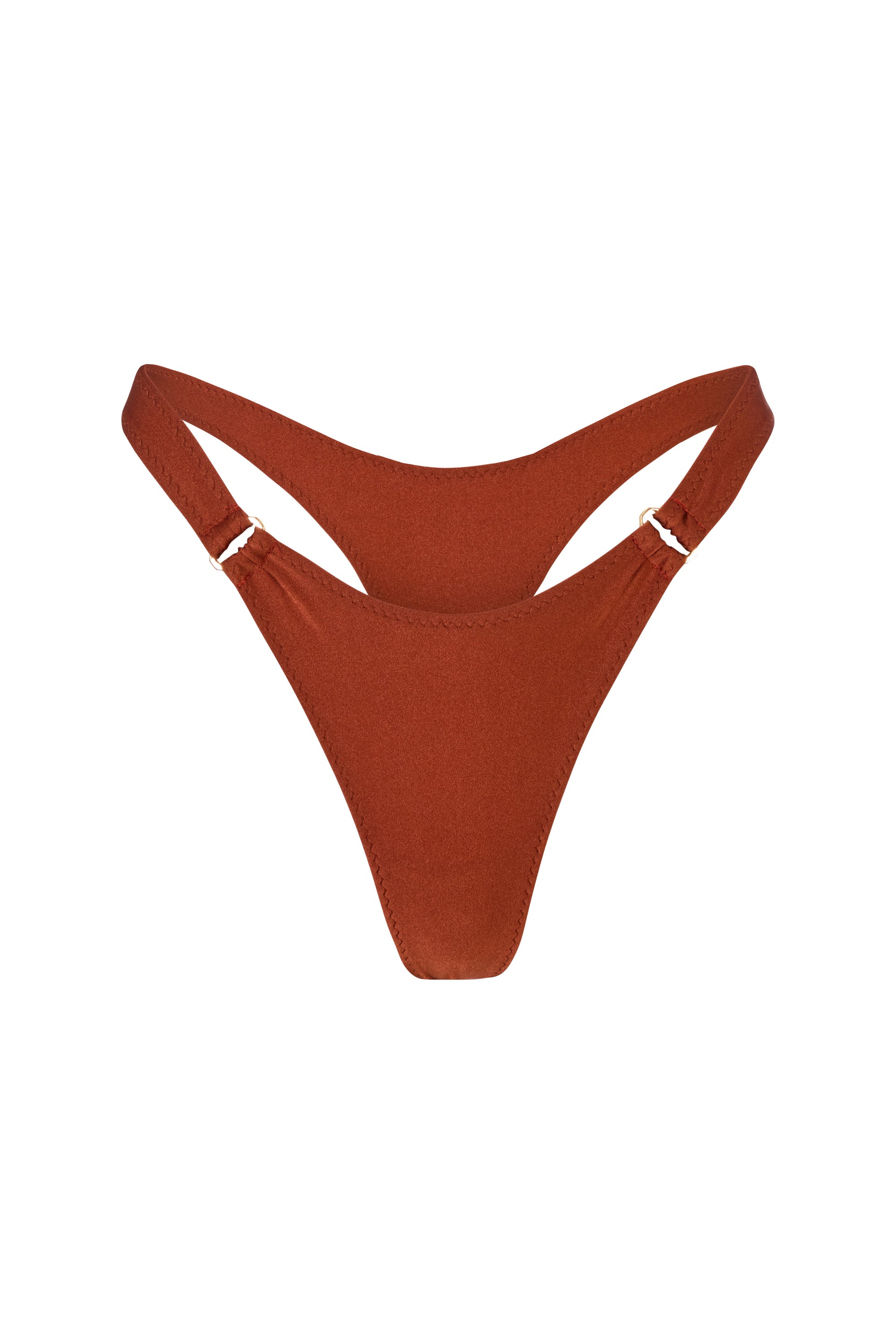 CHAIN LINK BIKINI BOTTOM IN COPPER