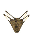 DOUBLE STRAP BIKINI BOTTOM IN TIGER PRINT