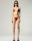 ULTRA MINI BIKINI BOTTOMS IN COPPER