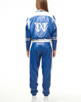 HARDWARE LDN LIMITED EDITION WHITE AND ROYAL BLUE BIKER JACKET