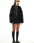 TOSCANA FUR BOMBER JACKET