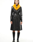 DAPPER LEATHER TRENCH COAT