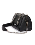 Black Leather Hardware LDN Bowling Bag