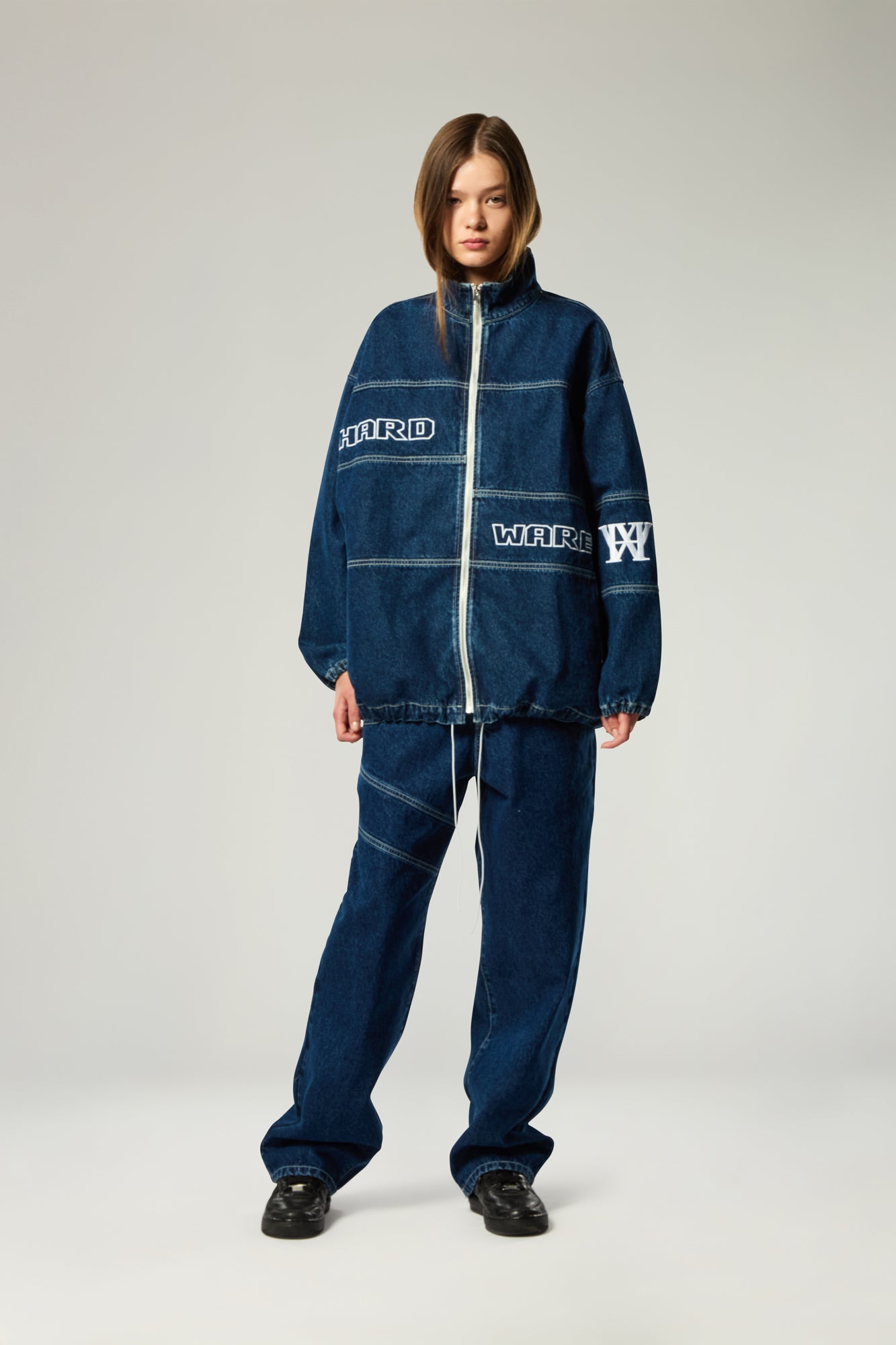 UNISEX DENIM TRACK JACKET - PRE ORDER