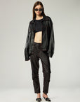 BLACK QUARTZ LEATHER JACKET