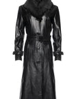 BLACK WIDOW LEATHER TRENCH COAT