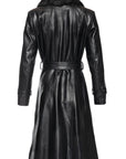 BLACK WIDOW LEATHER TRENCH COAT