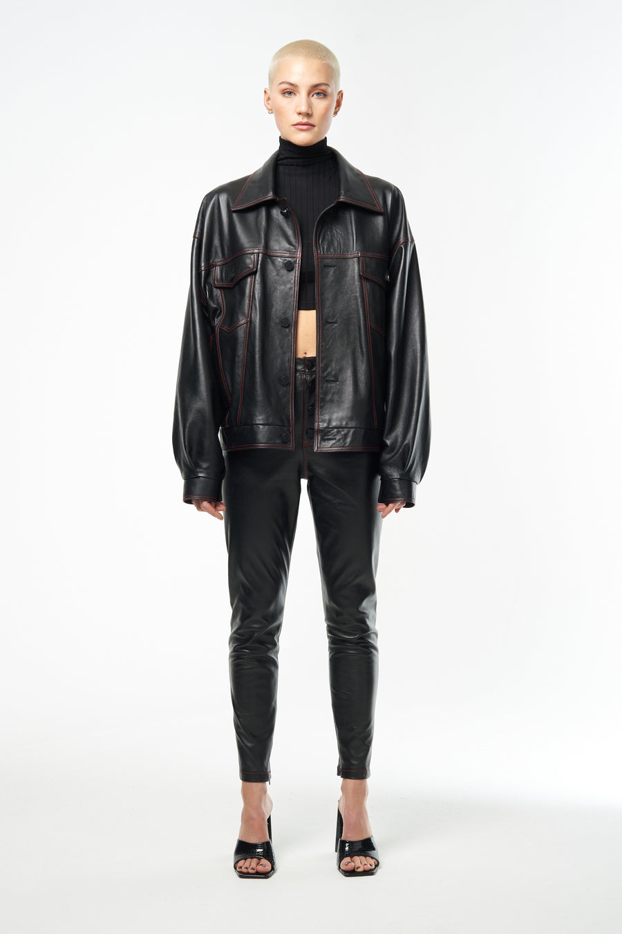 Designer Oversized Leather Jacket | Outerwear Made in London