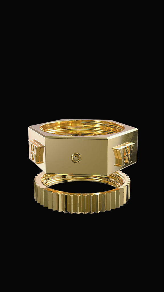 Hardware LDN - 3 in 1 gold ring 